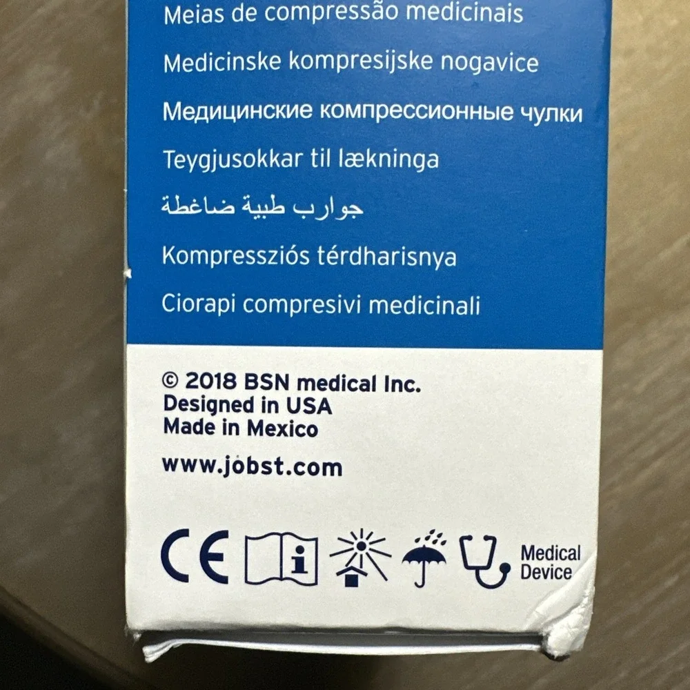 Jobst For Men Compression Stockings 15-20 mmhg Supports Therapeutic Therapy